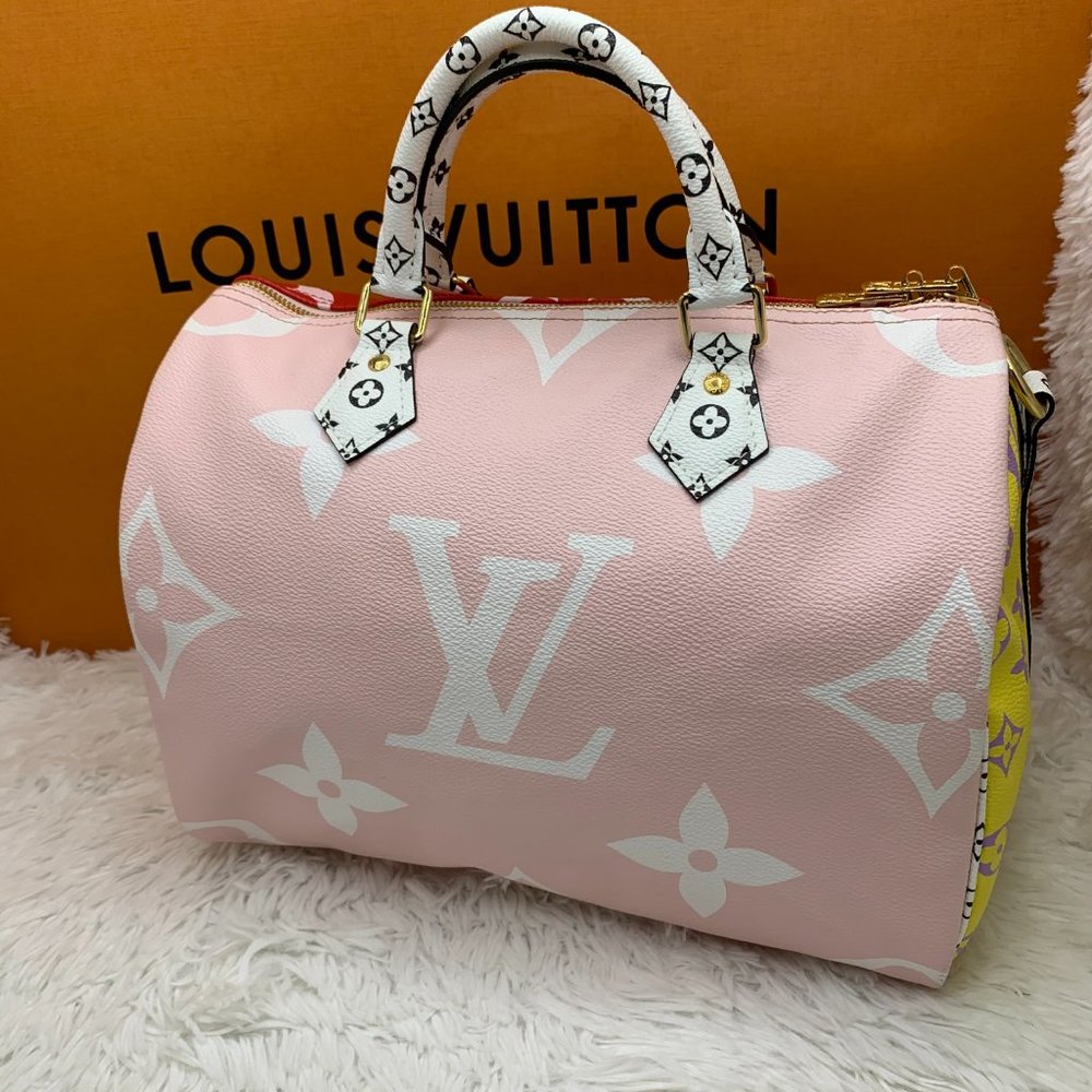 ❌❌ Louis Vuitton Giant Speedy red/pink bag - Picture 4 of 16